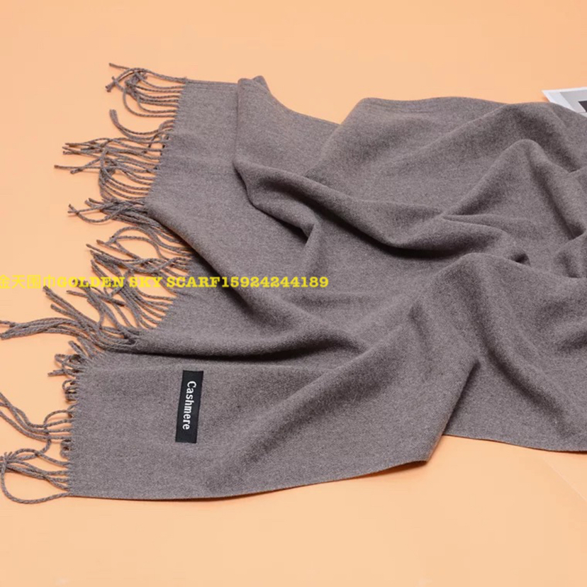 Scarf Autumn Winter Red Cashmere Scarf High Quality Solid Color Imitation Cashmere Scarf Yang Adhesive Scarf Shawl Specification drawing