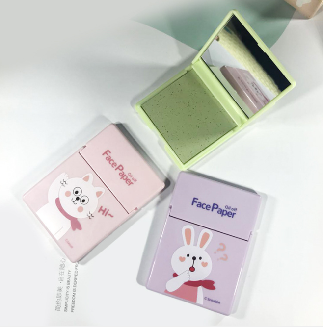 伊采莲绒面面部吸油纸 卡通盒装吸油面纸 脸部控油清洁洁面纸男女细节图