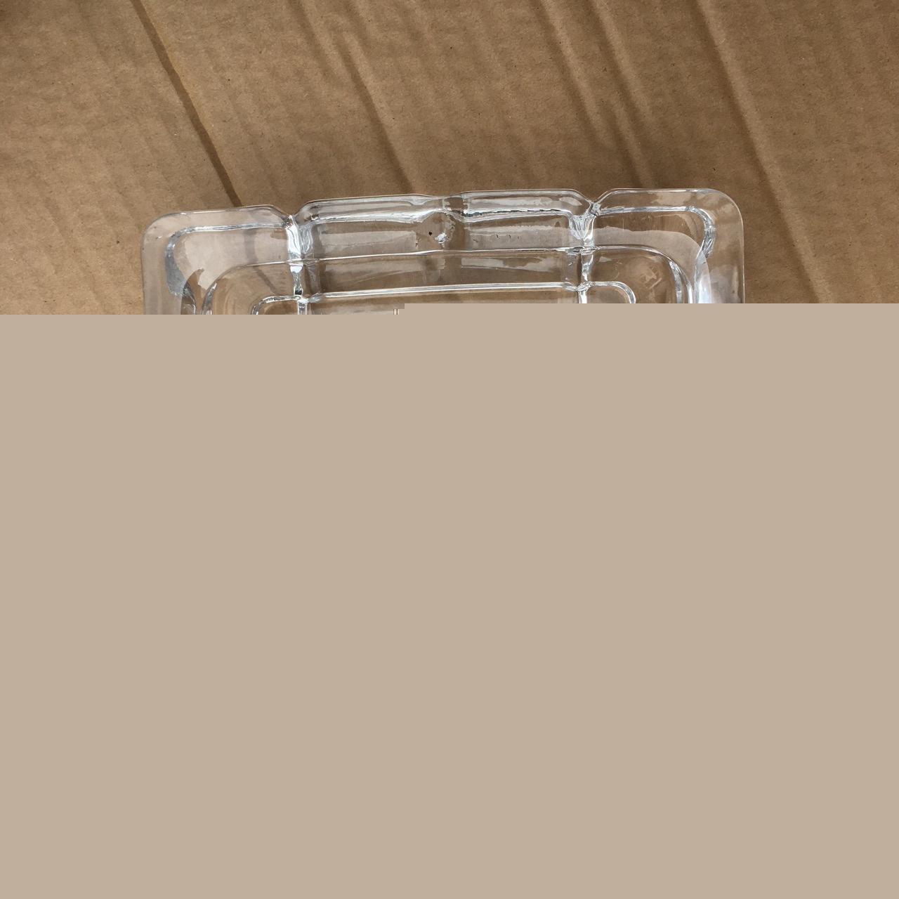 青苹果  超大号方形透明烟灰缸YG1012-1 家用精美烟缸 印logo广告