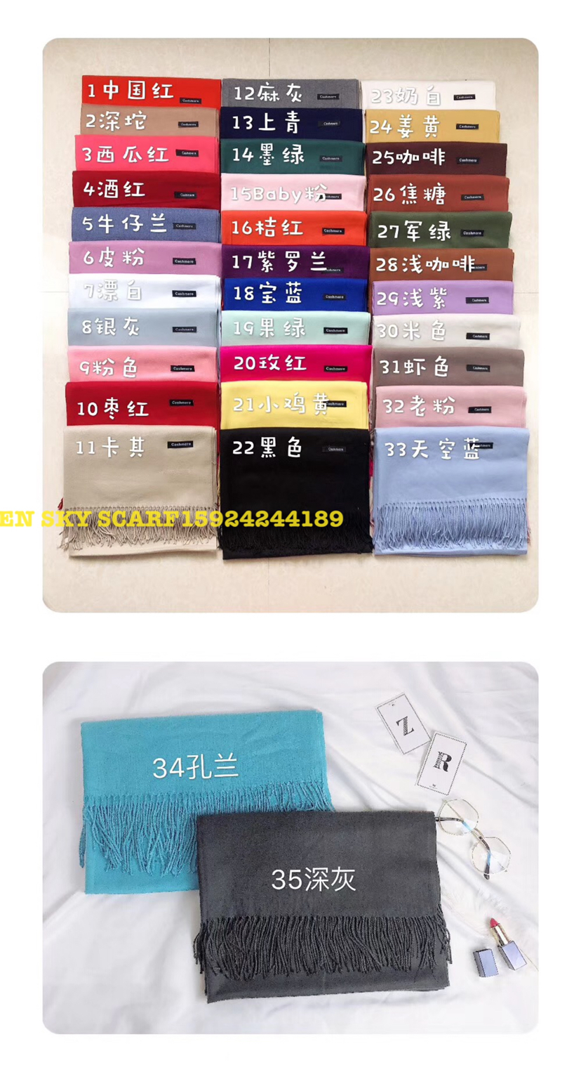 Scarf Autumn Winter Red Cashmere Scarf High Quality Solid Color Imitation Cashmere Scarf Yang Adhesive Scarf Shawl Application Scenario