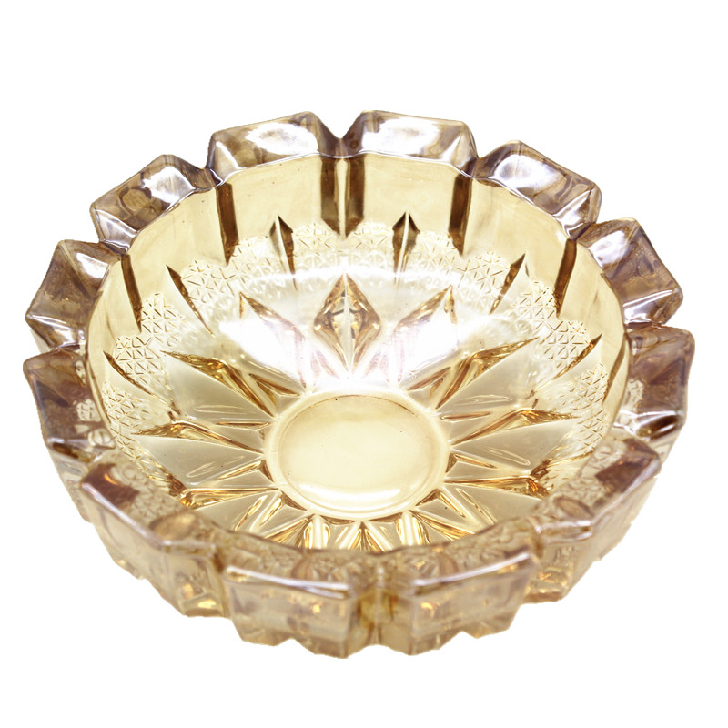 烟缸创意客厅茶几个性大号水晶玻璃烟灰缸潮流复古办公室