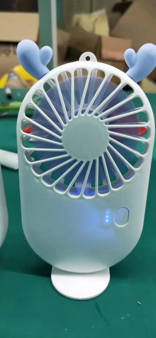 厂家直销，布袋小风扇，迷你小风扇卡通小风扇细节图