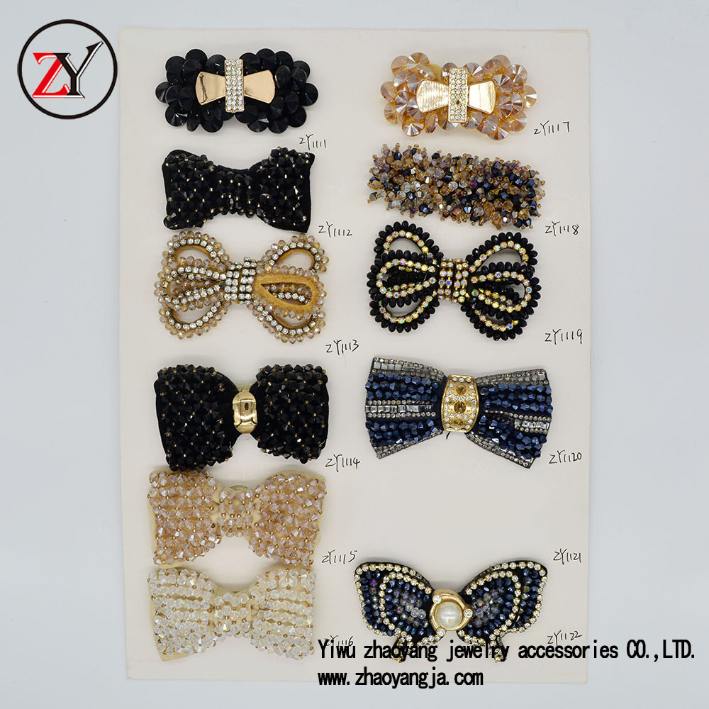 【新款上市】春夏凉鞋人字拖鞋扣 串珠手工鞋花 可定制 zy08108产品图