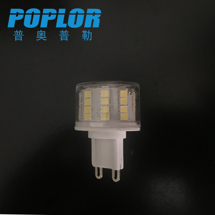 G9 High voltage 220V crystal lamp with 52 light beads 2835 ceramic 5W corn lamp Specification drawing