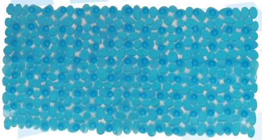 Solid color/transparent rectangular stone bathroom mat, massage foot mat, PVC foot mat, bathtub mat, bathroom mat, foot mat, door mat, 38*86CM Item Picture
