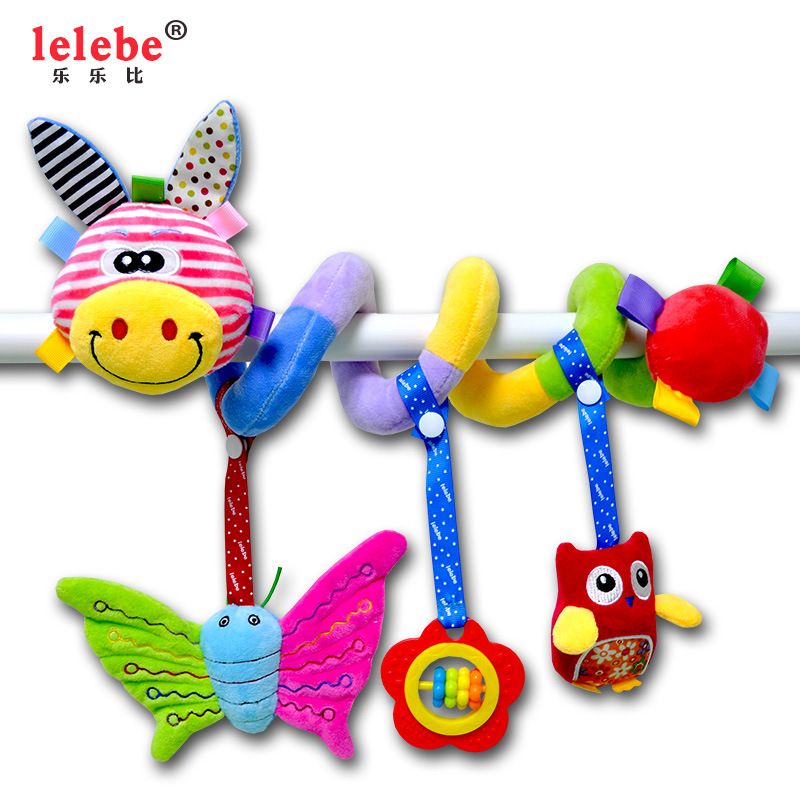 lelebe婴幼儿益智毛绒玩具 多功能车床绕 安抚玩具详情图2