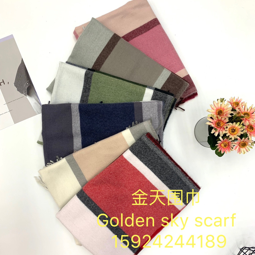 Scarf Burr Plaid Scarf Shawl European And American Fashion Scarf Cross-Border Scarf details Picture