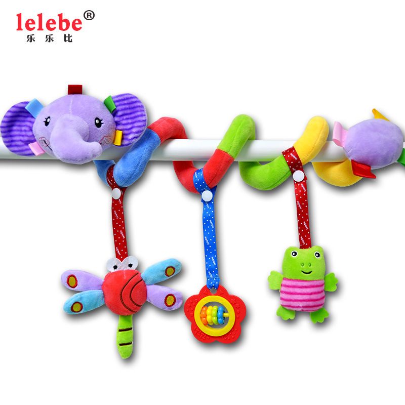 lelebe婴幼儿益智毛绒玩具 多功能车床绕 安抚玩具图