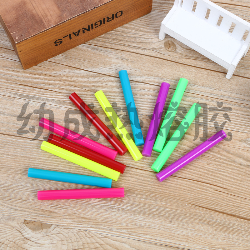 【 Guke 】11mm specification 12-piece hot melt glue gun glue sticks are packaged in six different colors details Picture
