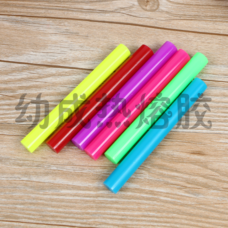 【 Guke 】11mm specification 12-piece hot melt glue gun glue sticks are packaged in six different colors Specification image