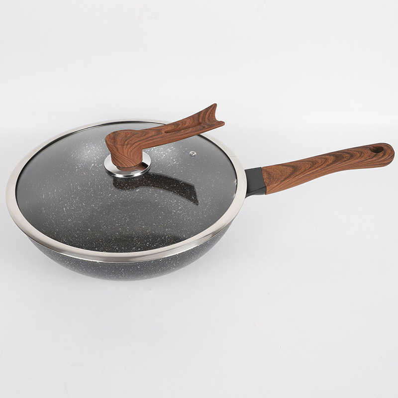 Factory direct sales of injection molding steel spatula king, smokeless wok, non-stick wok without coating, convenient kitchenware Item Picture