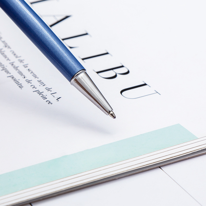 Factory direct sales of metal ballpoint pens, advertisements, customized ballpoint pens, logo promotions, stationery and school supplies wholesale Specification image