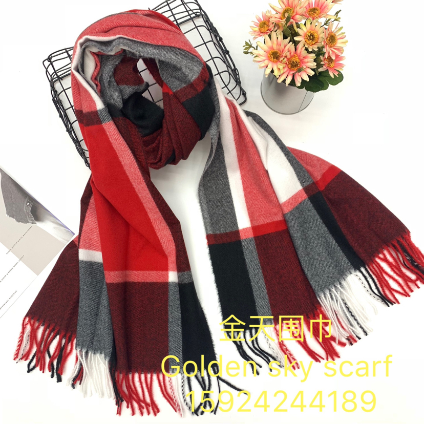 Scarf Burr Plaid Scarf Shawl European And American Fashion Scarf Cross-Border Scarf Specification drawing