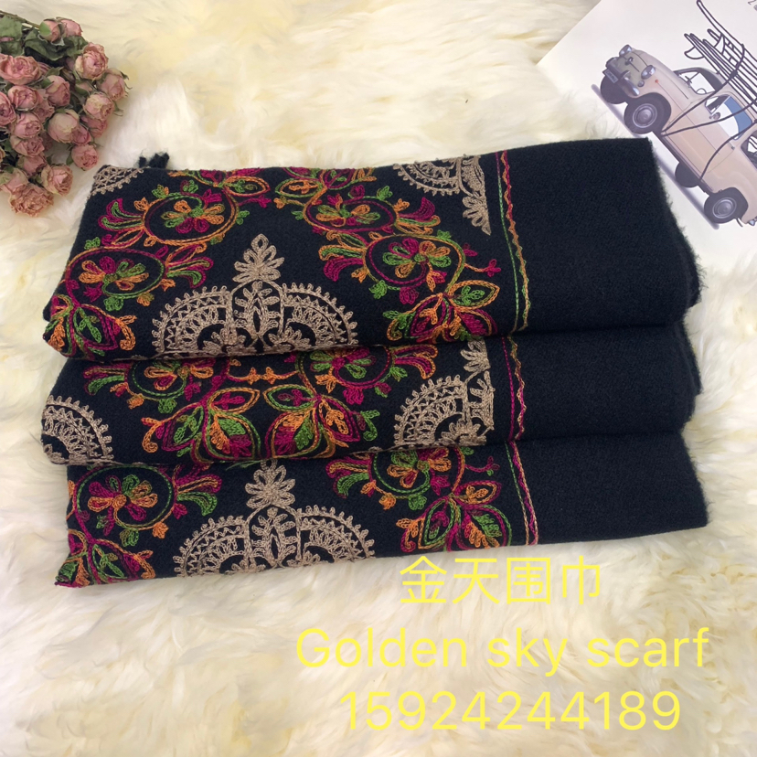 Scarf Nepal Embroidery Scarf Shawl High Quality Shawl This Product 450G The Rest Of The Gram Weight Can Be Deposit Day Specification drawing