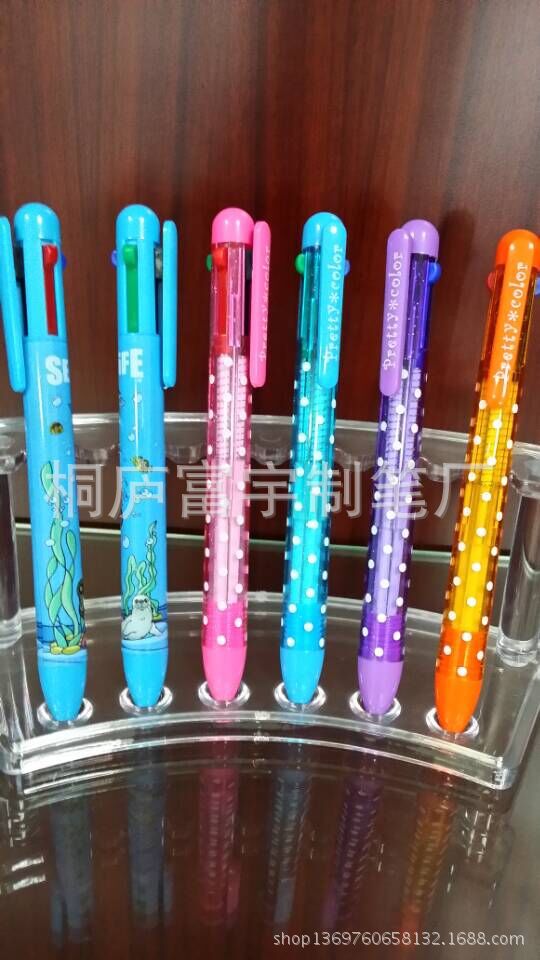 【 Professional Factory 】 High-quality plastic 4-in-1 four-color Ballpoint pens for office stationery and multi-color pens details Picture