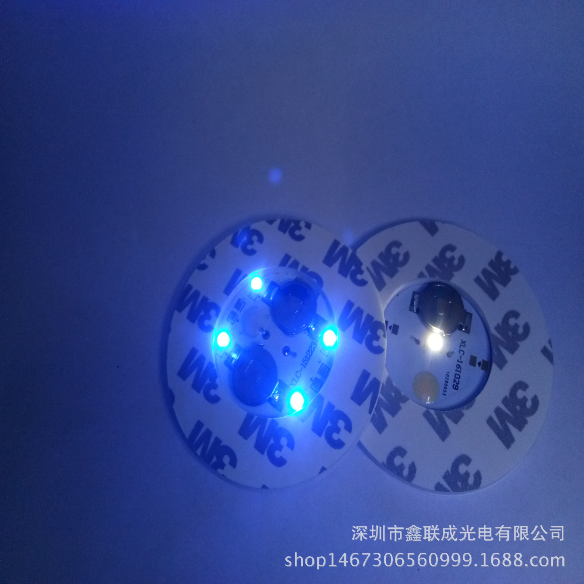 Hot style bar luminous bottle stickers promotional gift ultra thin waterproof luminous coasters colorful luminous coasters wholesale