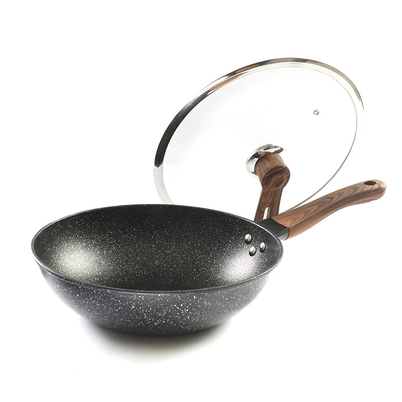 Factory direct sales of injection molding steel spatula king, smokeless wok, non-stick wok without coating, convenient kitchenware Application Scenario