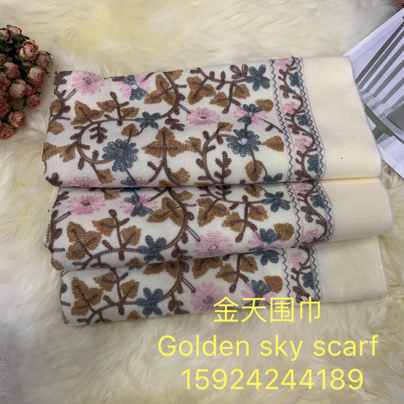 Scarf Nepal Embroidery Scarf Shawl High Quality Shawl This Product 450G The Rest Of The Weight Can Be Ordered details Picture