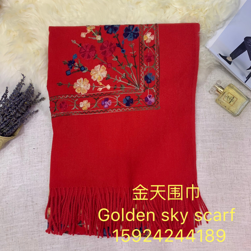 Scarf Nepal Embroidery Scarf Shawl High Quality Shawl This Product 450G The Rest Of The Gram Weight Can Be Deposit Day details Picture