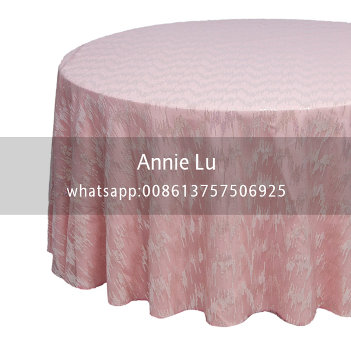 New foundation silver-white gold sequined tablecloth, silver sequined wedding hotel tablecloth, chair cover, wedding prop decoration details Picture