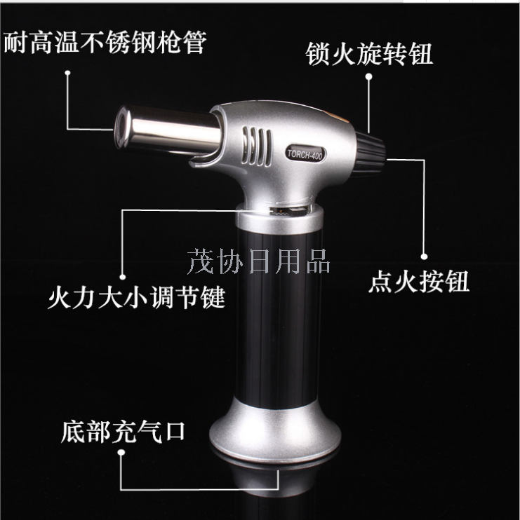 Metal pneumatic flamethrower lighters high temperature direct welding gun kitchen supplies wholesale