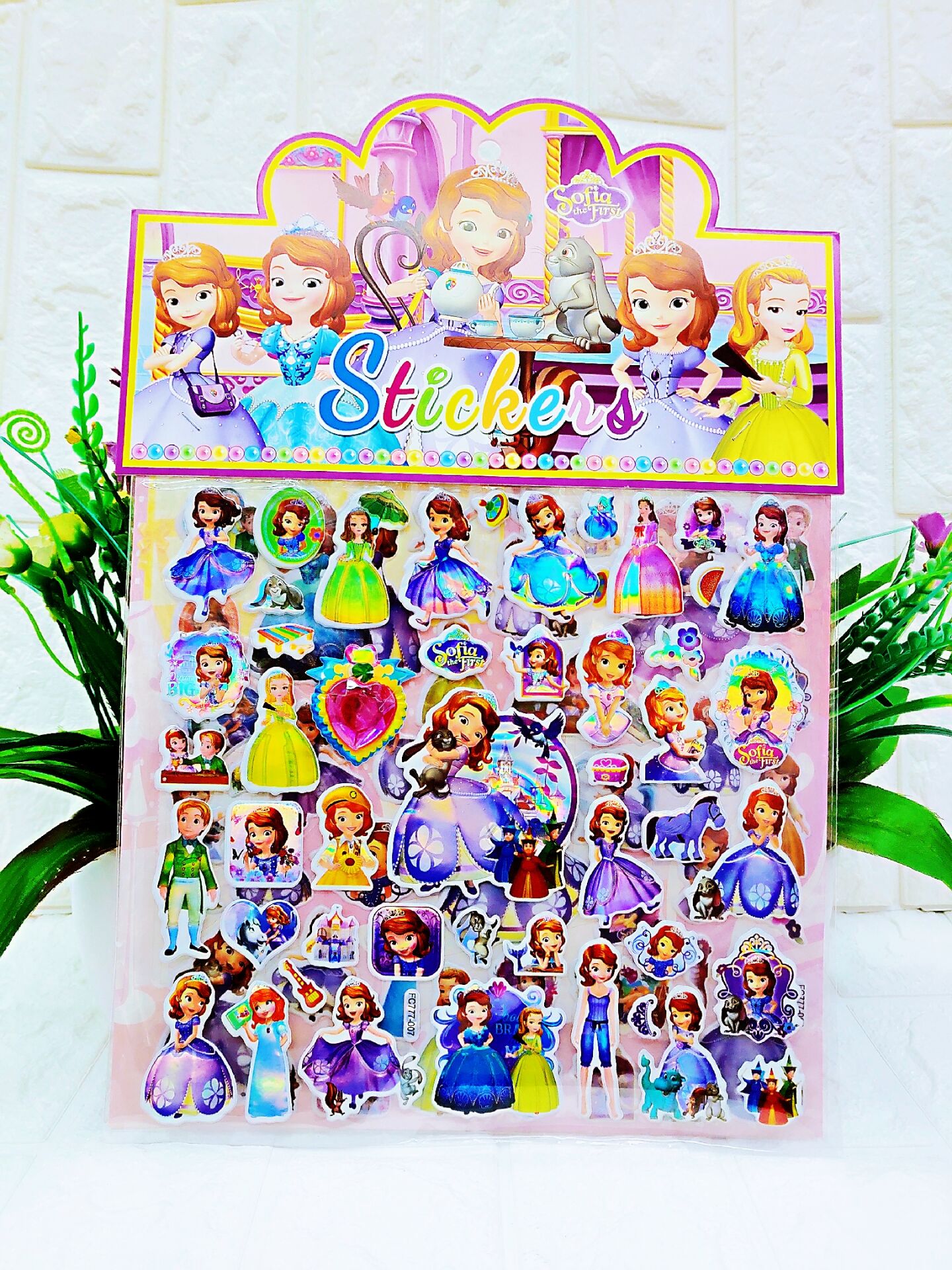 2019新款双层镭射女孩换装泡泡贴贴纸 女生男生精美卡通儿童贴纸产品图