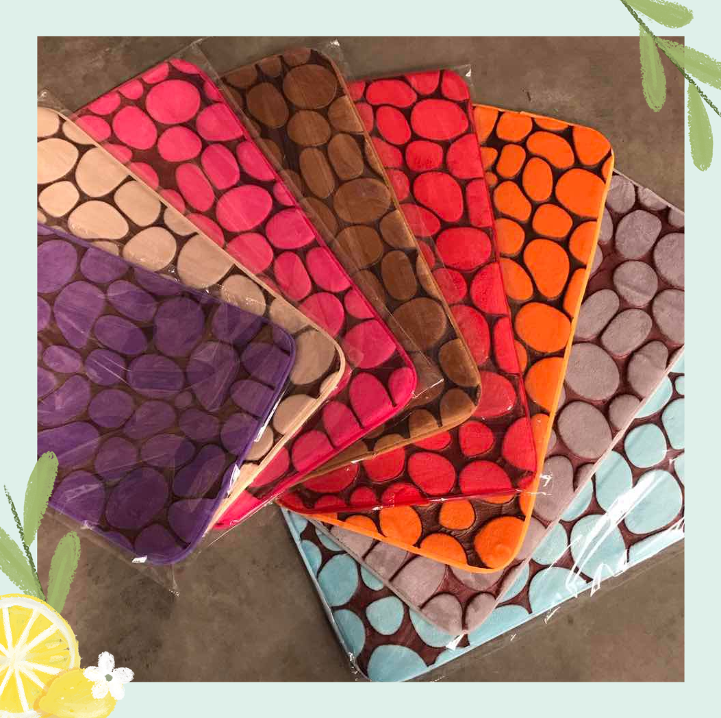 New best-selling 1.2cm thick two-color flannel embossed floor mat, foot mat, home anti-slip mat, carpet, bedside mat and table mat full figure