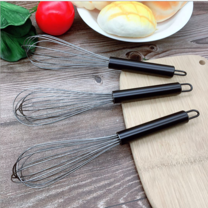 10-inch titanium-coated manual egg beater, egg mixer, flour and cream mixer, kitchen baking tool