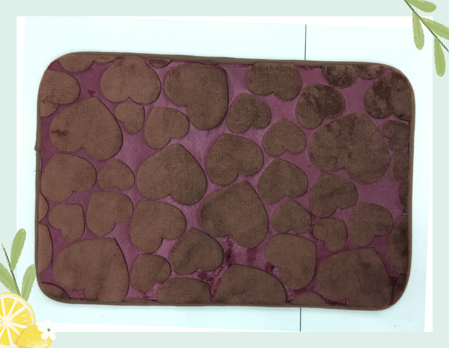 New best-selling 1.2cm thick two-color flannel embossed floor mat, foot mat, home anti-slip mat, carpet, bedside mat and table mat Application Scenario