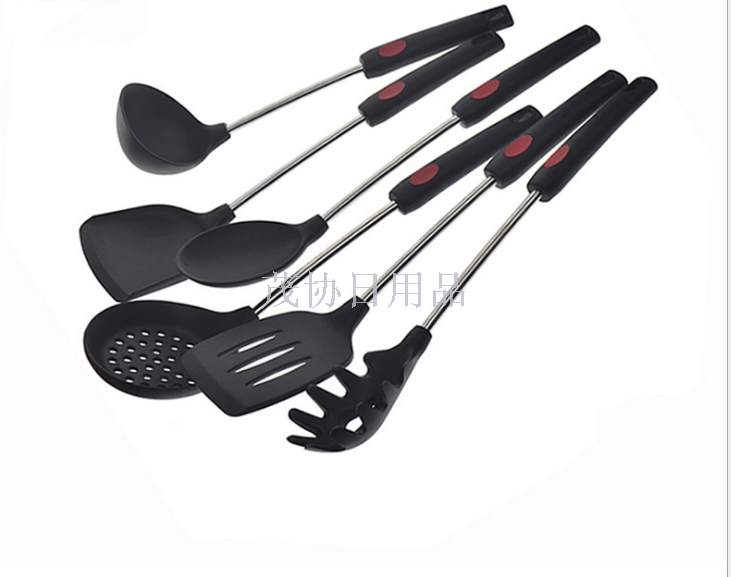 Direct selling silicone kitchen utensils and appliances 6 pieces non-stick pan kitchen tools cooking silica gel shovel spoon silica gel utensils and appliances set
