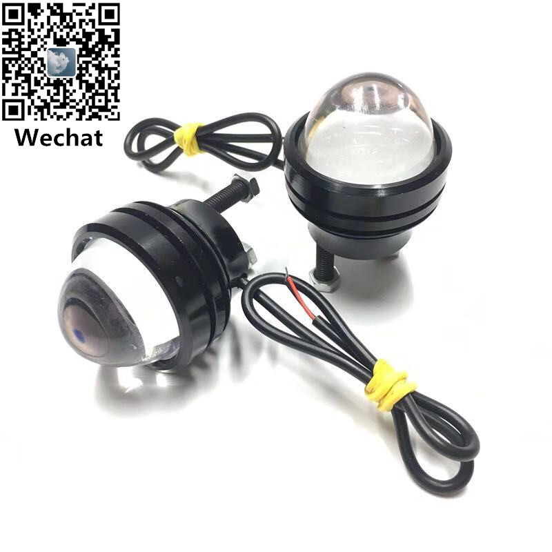 Motorcycle LED spotlights, ultra-bright and powerful 20W high-power headlights, fish-eye lens spotlights