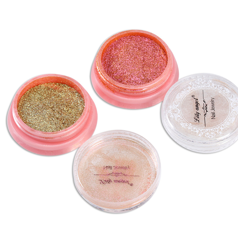 Lilyangel 2017 New 12-color Magic Nail Art Magic Mirror Powder Aurora Powder Mirror Flour Nail Art Set