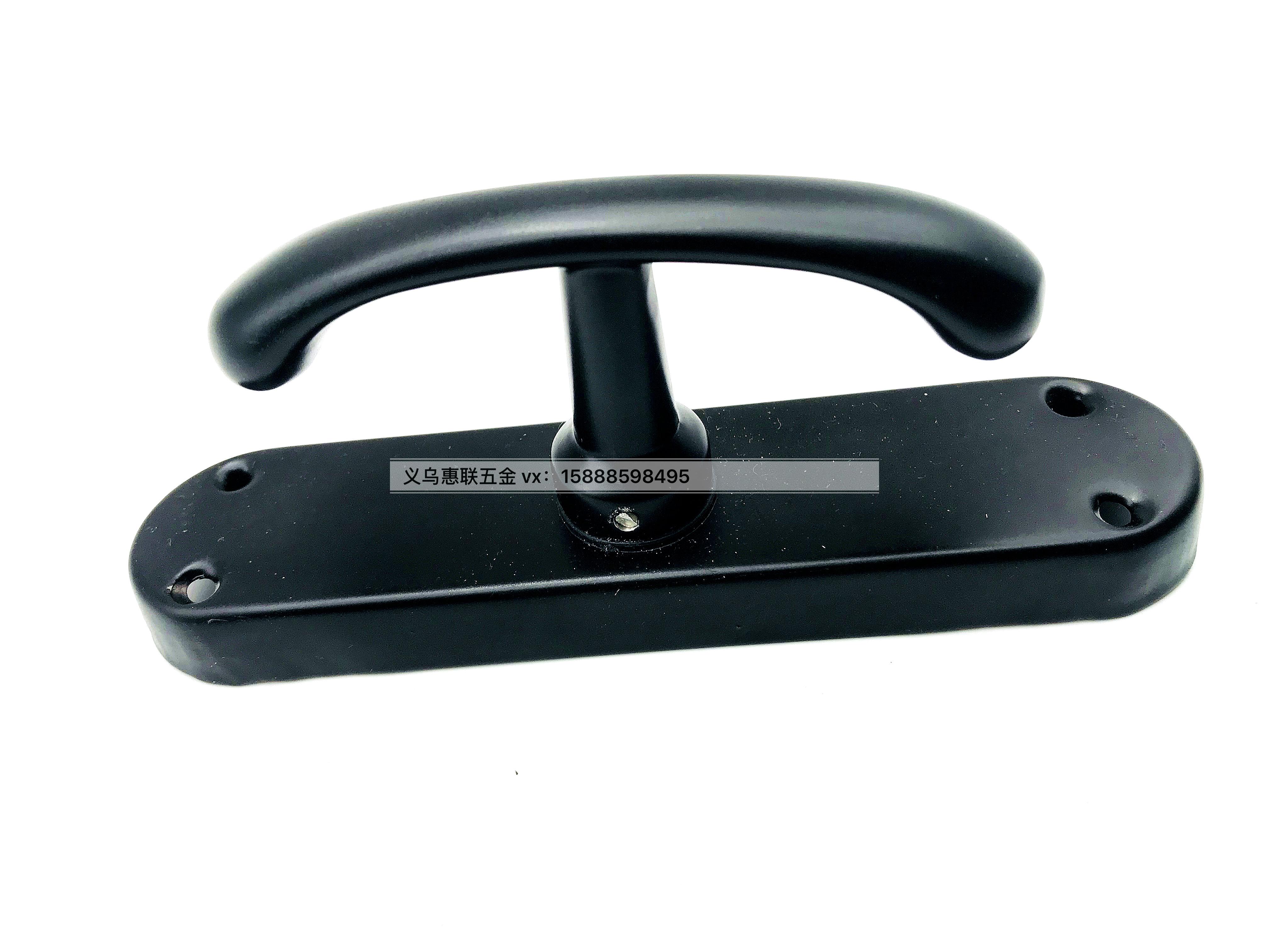 Curved handle with polished oval window handle
