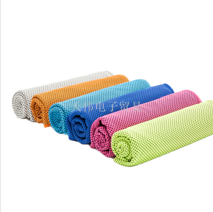 Superfine Fiber Cold-Sensing Towel, Fitness Sweat-Wiping Ice Towel, Summer Cooling Cool Towel, Sports Towel Specification drawing