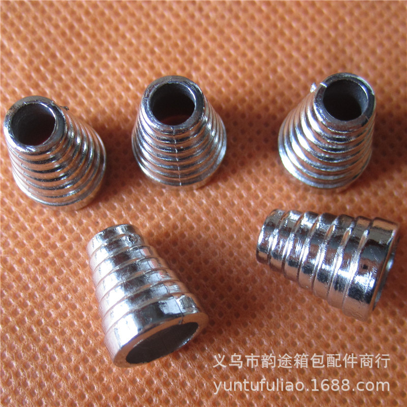 现货ABS塑料电镀吊钟 经典塑料吊坠 绳扣 螺纹吊钟绳头吊钟产品图
