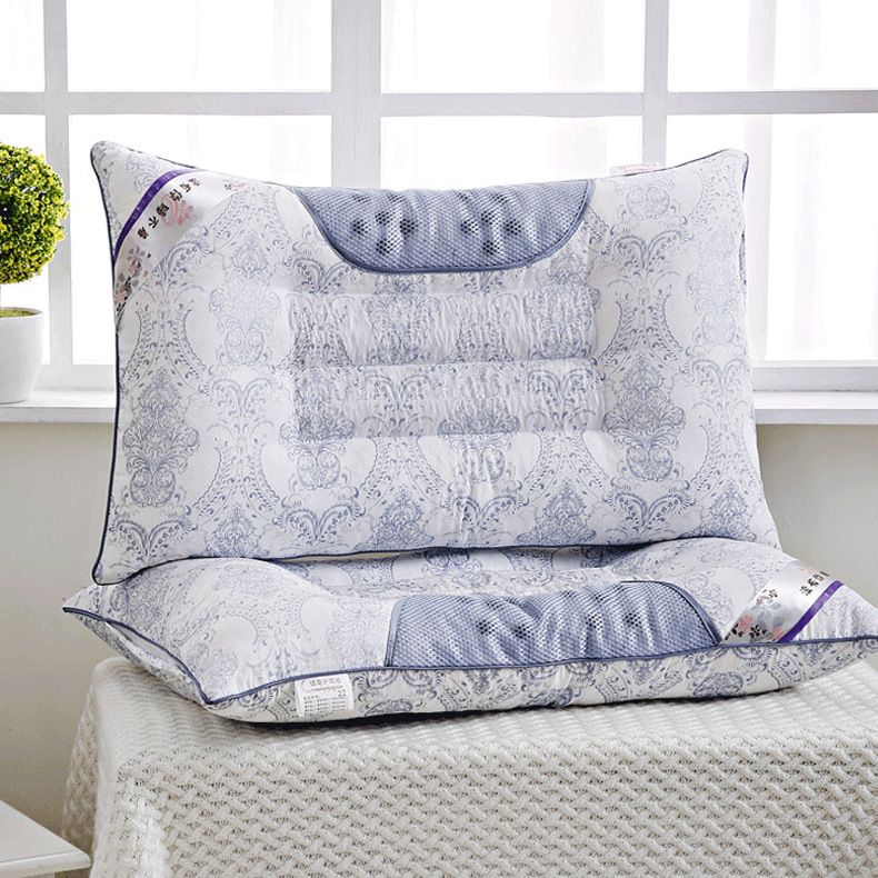 2016 Best-selling Cassia seed pillow, Buckwheat Lavender textured fabric health printed pillow, neck protection pillow, cervical spine pillow core details Picture