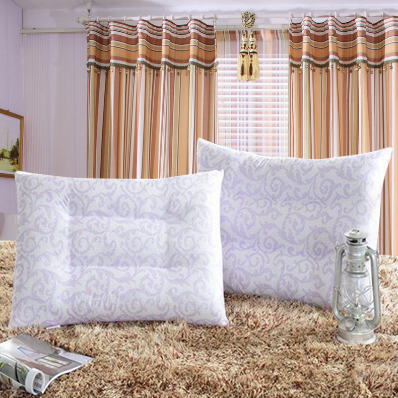 Self-produced low-price wholesale printed matte pearl cotton neck pillows, gift pillow cores, and special health pillows for hotels details Picture