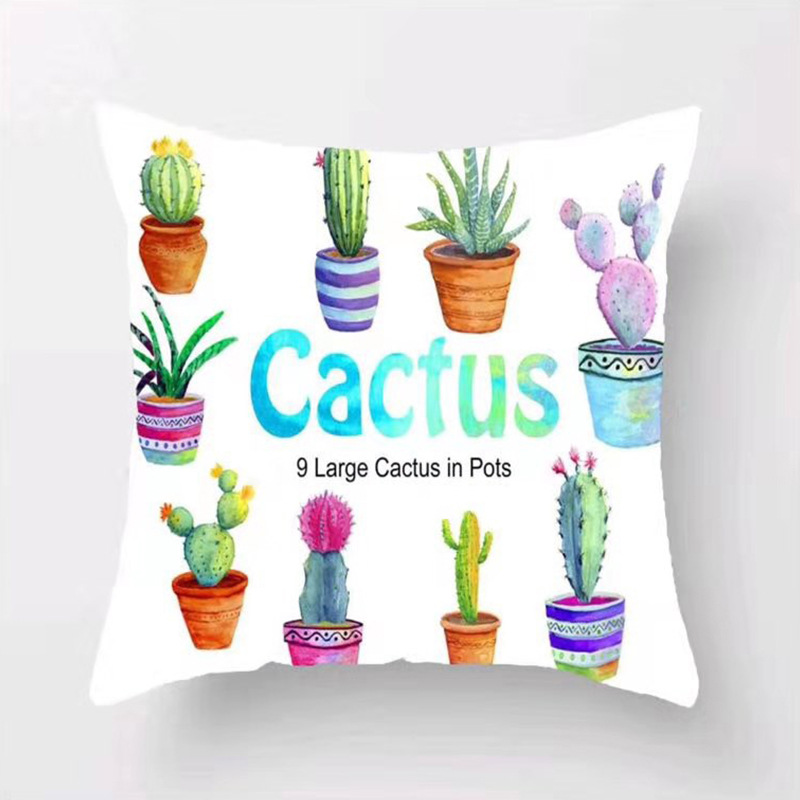 Nordic minimalist and versatile cactus cushions, throw pillows, sofa, bedroom cushions, bay window chair cushions, and custom-made lumbar supports Application Scenario