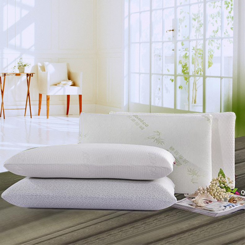 Wholesale bamboo carbon fiber bread memory pillows, slow rebound memory foam pillow cores, large space memory pillows are available for customization Specification image