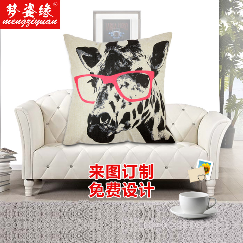 Customized advertisements based on your provided pictures come with free cushions, cotton and linen cushions. Company welfare pillow gifts, direct sales from the manufacturer Application Scenario