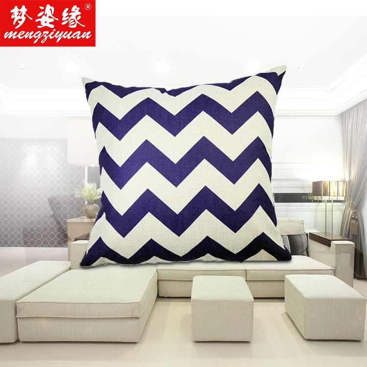 亚麻抱枕简约抱枕简约抱枕纯色抱枕套亚麻抱枕定制产品图