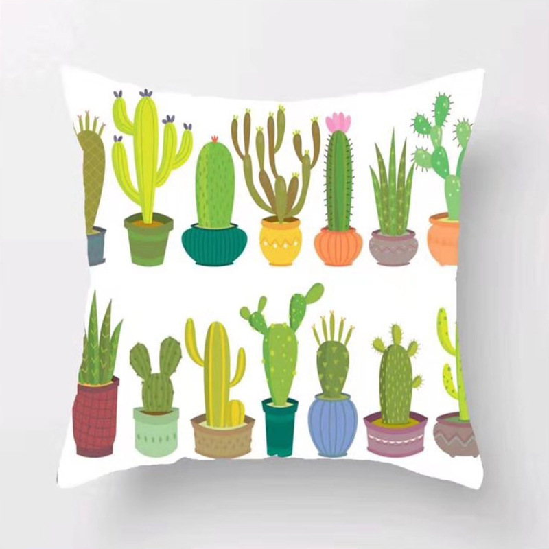 Nordic minimalist and versatile cactus cushions, throw pillows, sofa, bedroom cushions, bay window chair cushions, and custom-made lumbar supports details Picture