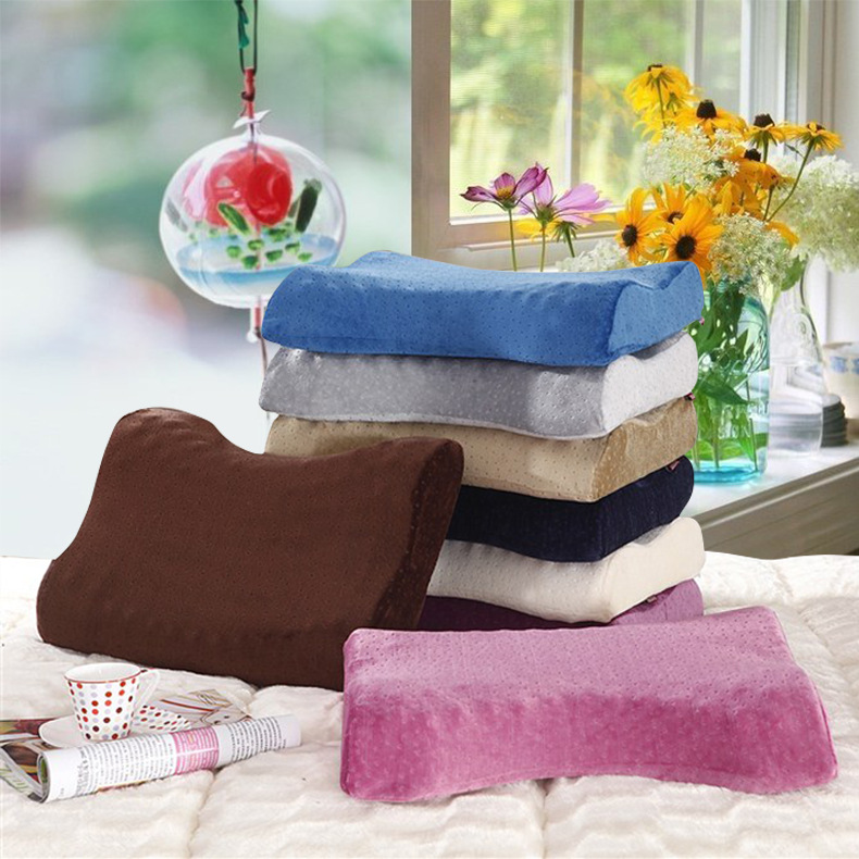 Slow rebound space pillow, health pillow, memory pillow, crescent magnetic therapy memory pillow, crescent pillow factory direct sales details Picture