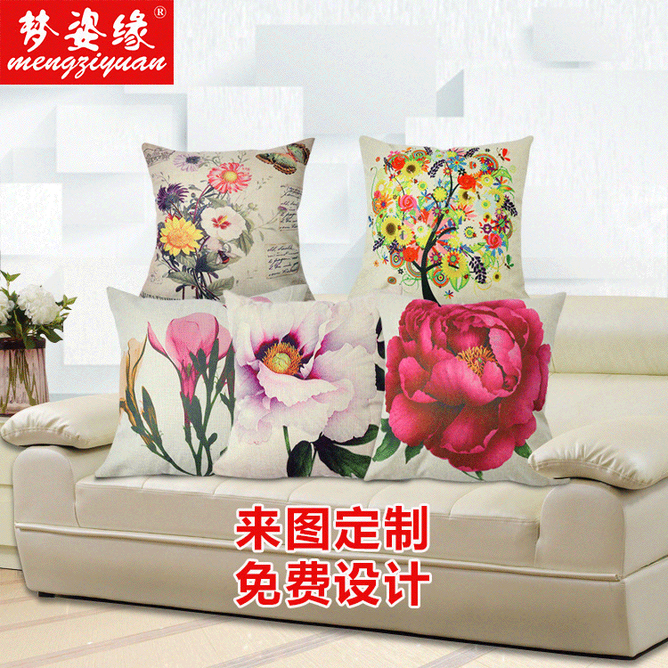 Hot-selling European and American cushions, Amazon cushions, European-style seat cushions, Amazon sofa cushions, linen
