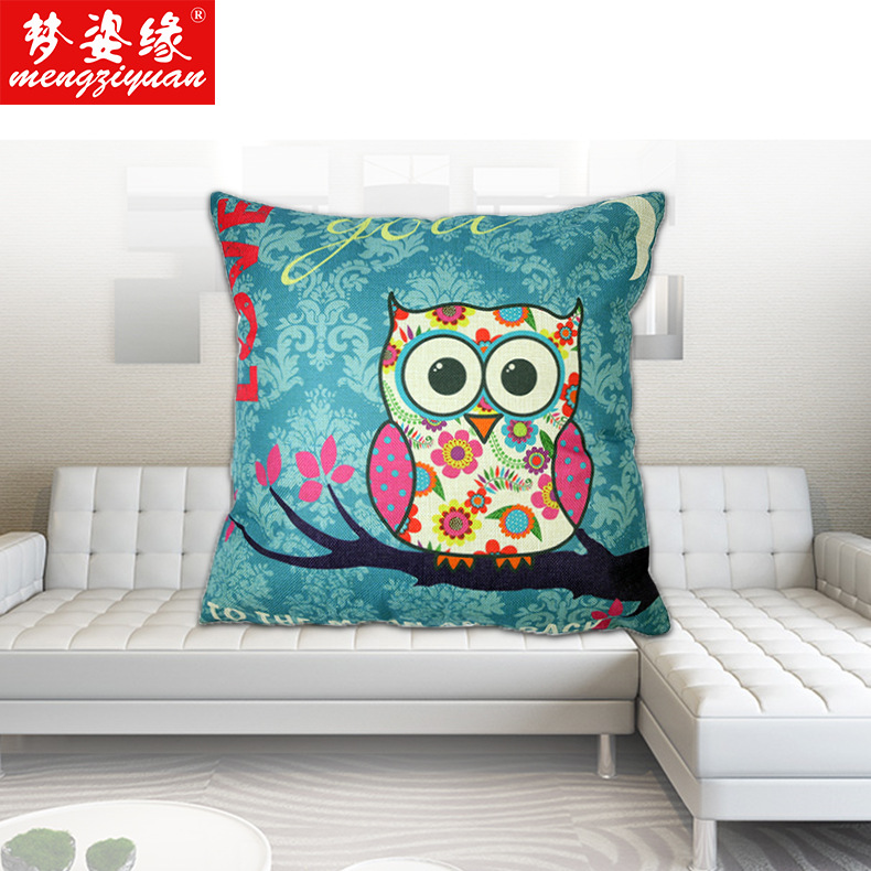 Promotional throw pillows 45 yuan, cotton and linen throw pillow covers, bar and club sofa throw pillows, gift giveaway Application Scenario
