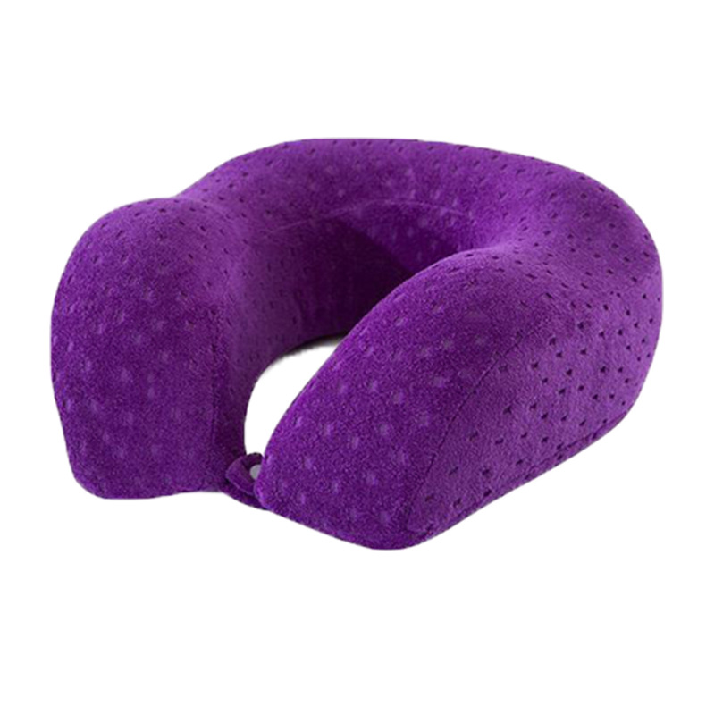 Wholesale of best-selling velvet duck tongue neck pillows, slow rebound memory foam button U-shaped pillows, and travel pillows from the manufacturer details Picture