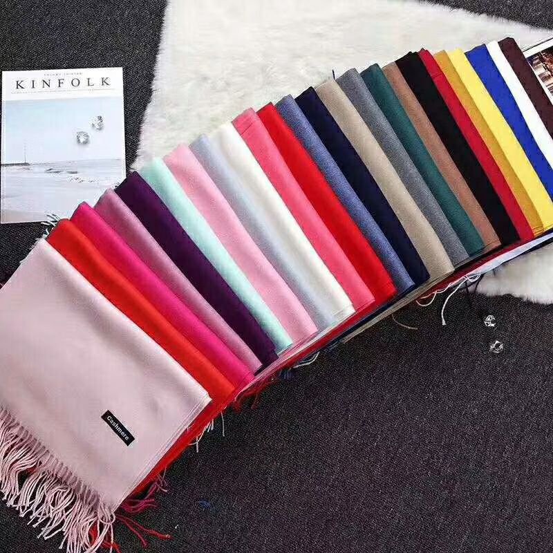 秋冬款仿洋绒230克围巾，30色一包一色10条，丝巾，围脖，