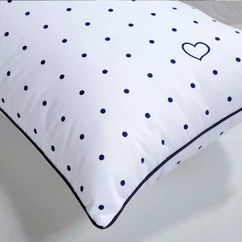 New type of pillow core, three-dimensional heart, plump pillow core, comfortable pillow, frosted pillow, health pillow, single-person pillow core factory direct sales Specification image