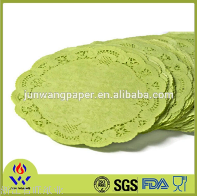 Professional Supply Of Round Pink Paper Pad Disposable Oil-Proof Flower Paper Color Apple Flower Base Paper Application Scenario