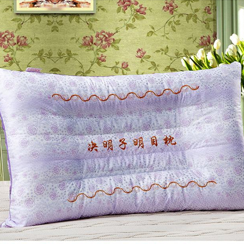2016 Best-selling Cassia seed pillow, Buckwheat Lavender textured fabric health printed pillow, neck protection pillow, cervical spine pillow core Specification image